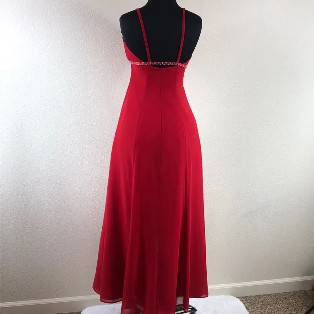 B2 RED WOMEN DRESS SIZE 4 - Picture 6 of 10